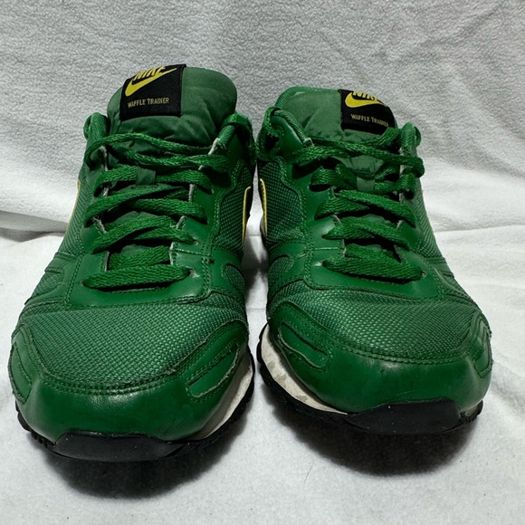 Mens Nike Waffle Trainer Green/Yellow/White Size 12 - Picture 8 of 9